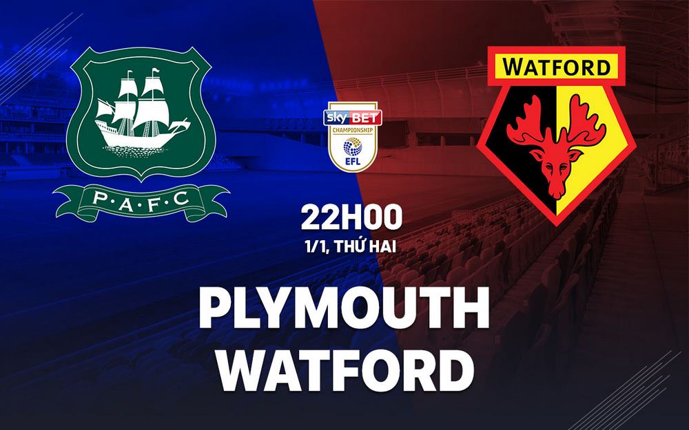 Nhận định Plymouth vs Watford 22h00 ngày 1/1